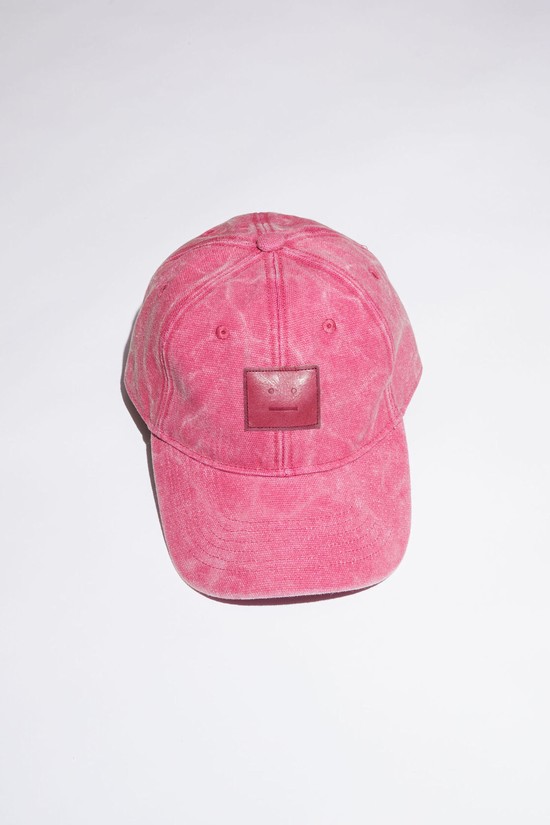 Fuchsia / Pink Acne Studios Leather Baseball Caps | VIXK-13574