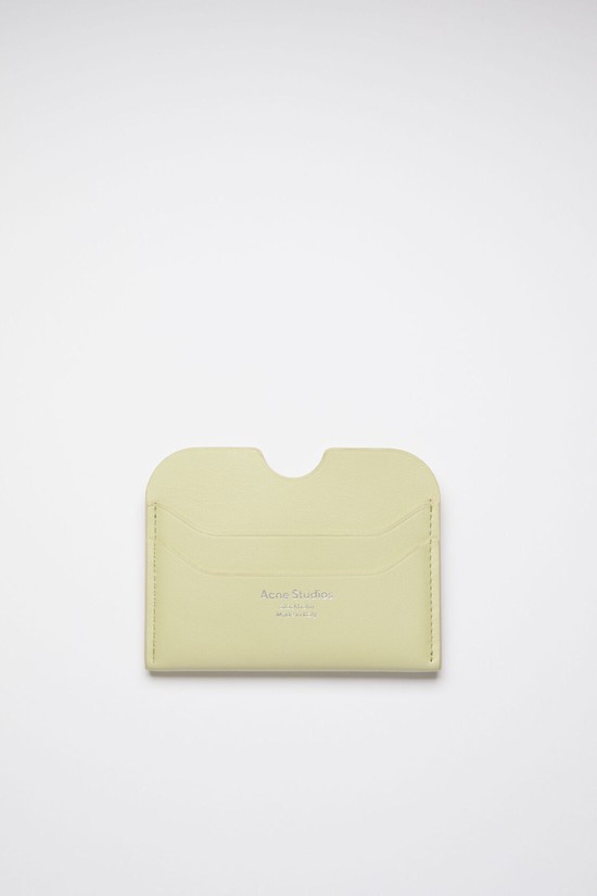 Green Acne Studios Card Holder Card Case | DYMP-43280