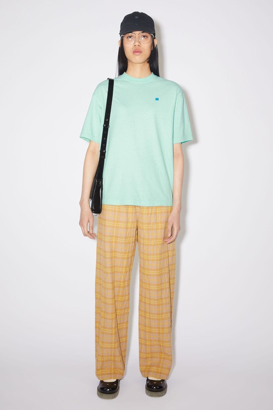 Green Acne Studios Crew Neck Women's T Shirts | ATED-25903