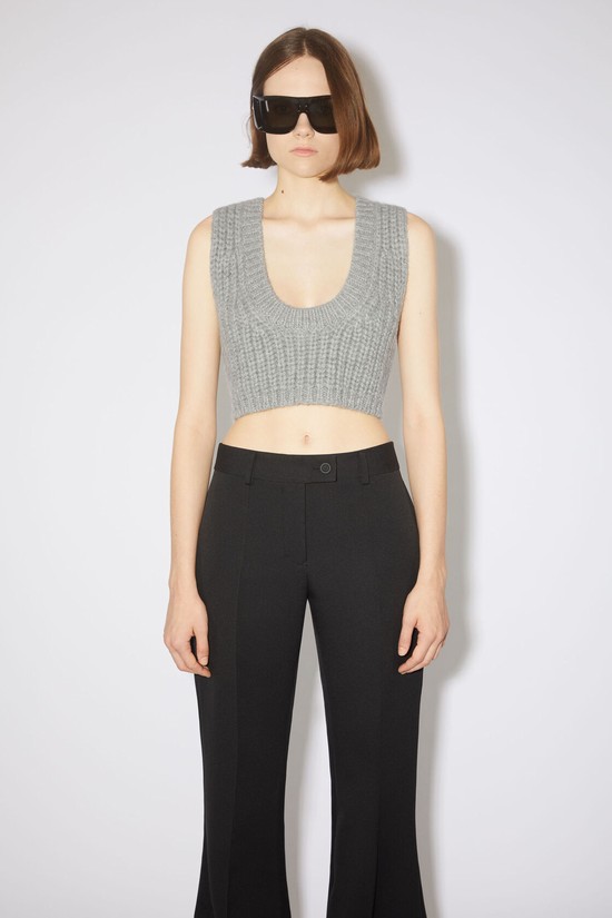 Grey Acne Studios Knitted Top Women's Knitwear | VJGY-81320