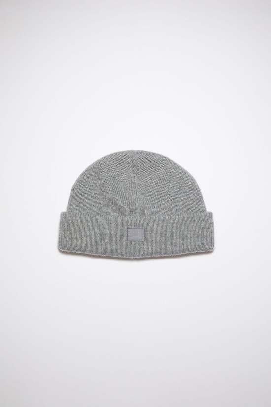 Grey Acne Studios Small Face Logo Beanie | BMZA-26379