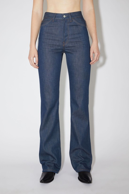 Indigo / Blue Acne Studios Regular Fit - 1977 Women's Jeans | JWQB-68394