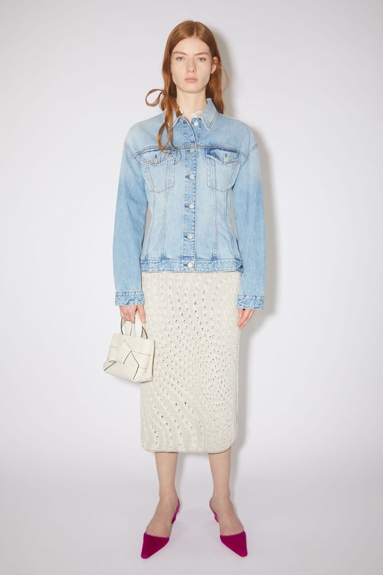 Light Blue Acne Studios Denim - Regular Fit Women's Jackets | FTLJ-02853