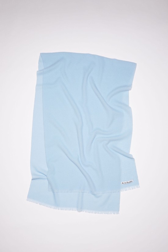 Light Blue Acne Studios Light Wool - Oversized Scarf | CIZA-13692