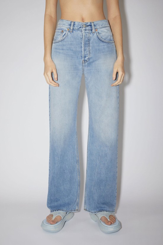 Light Blue Acne Studios Loose Fit - 2021 Women's Jeans | VQZY-25076