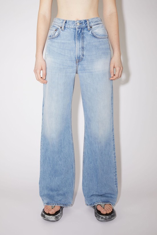 Light Blue Acne Studios Relaxed Fit - 2022 Women's Jeans | RSTG-51293