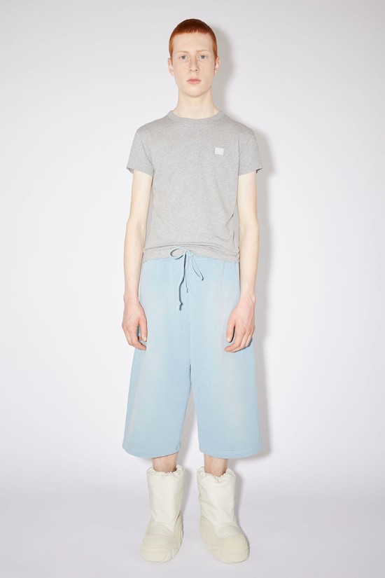 Light Grey Acne Studios Crew Neck Men's T Shirts | DKZA-32875