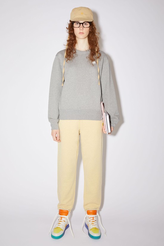 Light Grey Acne Studios Crew Neck Women's Sweatshirts | POCA-82379