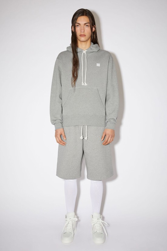 Light Grey Acne Studios Hooded Men's Hoodie | NUVO-31270