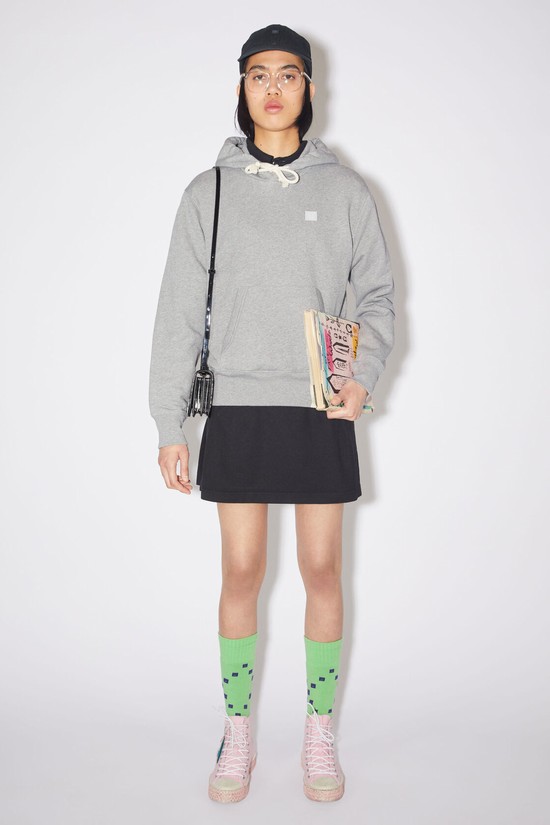 Light Grey Acne Studios Hooded Women's Hoodie | SAID-86149