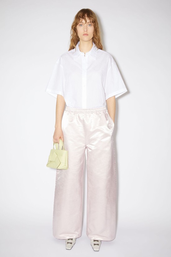 Light Pink Acne Studios Satin Women's Trousers | KNHE-17462