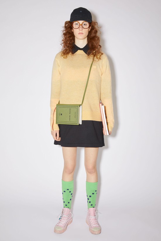 Light Yellow Acne Studios Wool Crew Neck Women's Knitwear | AVPQ-97805