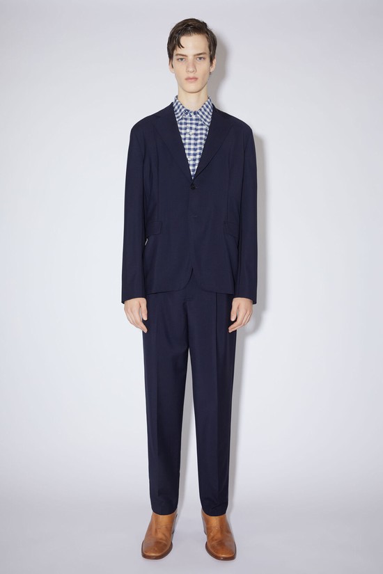 Navy Acne Studios Single-breasted Men's Jackets | MPUS-42685