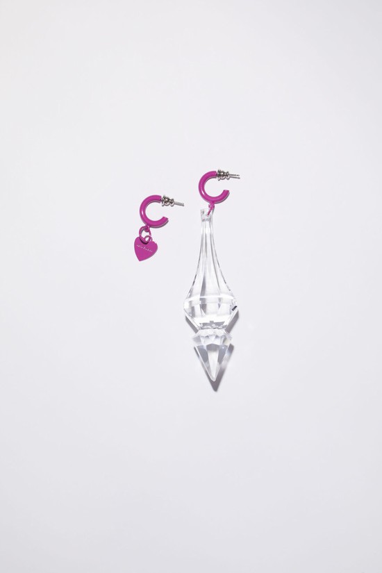 Pink Acne Studios Chandelier Charm Earrings Jewellery | HDMK-13457