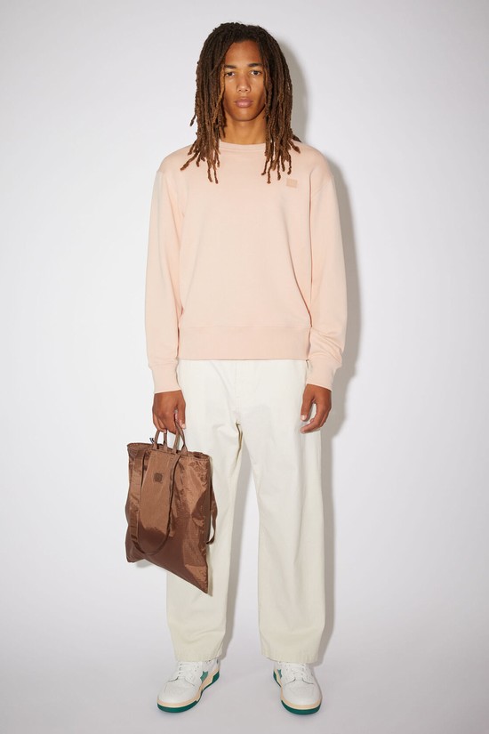 Pink Acne Studios Crew Neck Men's Sweatshirts | XERC-90751