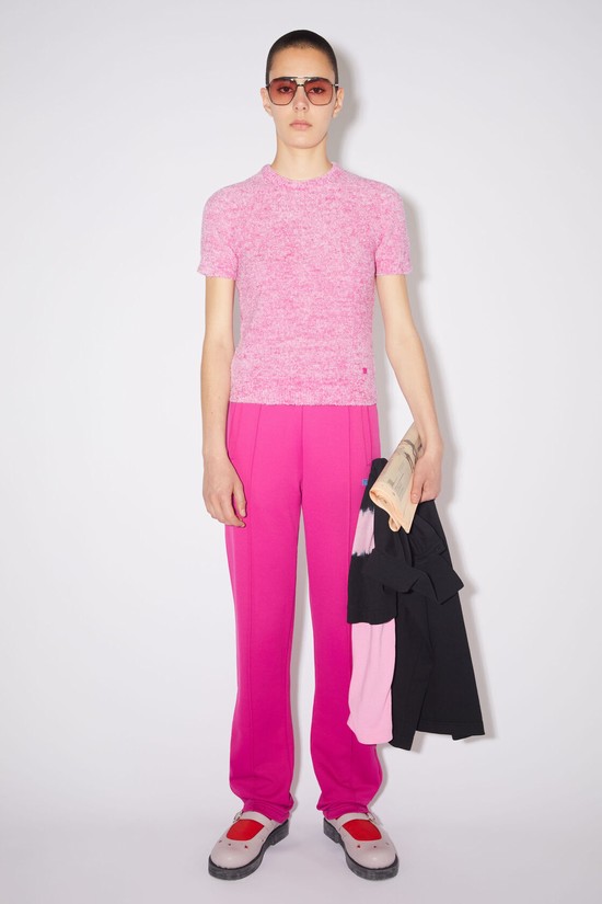 Pink Acne Studios Crew Neck Women's Knitwear | TUGH-06927