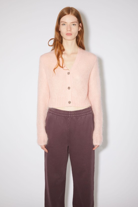 Pink Acne Studios Cropped Women's Cardigan | IAMJ-67538