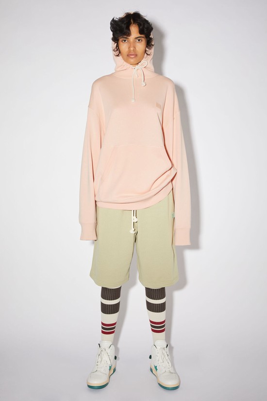 Pink Acne Studios Hooded Women's Hoodie | ZWAC-41209