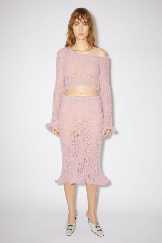 Pink Acne Studios Wool Blend Women's Skirts | HKZF-12385