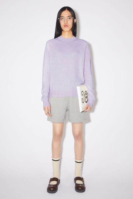 Purple Acne Studios Wool Crew Neck Women's Knitwear | CEFR-73260