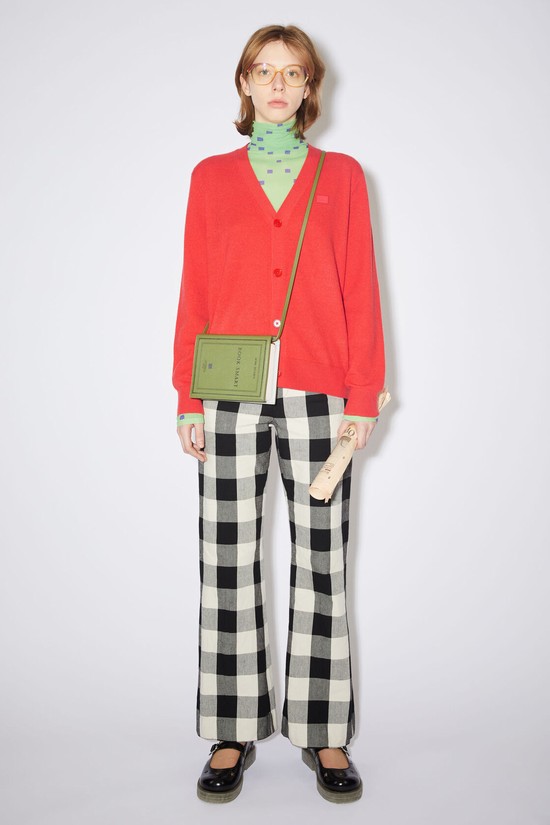 Red Acne Studios Wool Knit Women's Cardigan | VTAH-84562