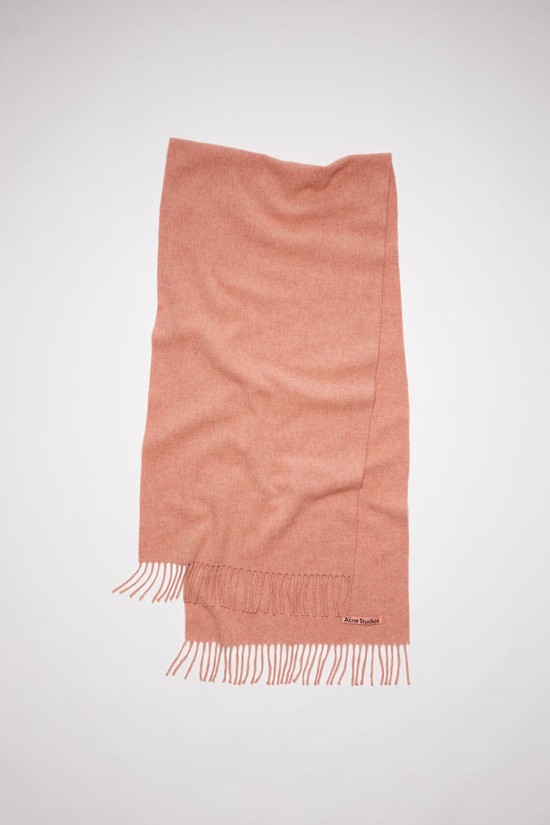 Rose Acne Studios Fringe Wool - Narrow Scarf | UDWA-14928