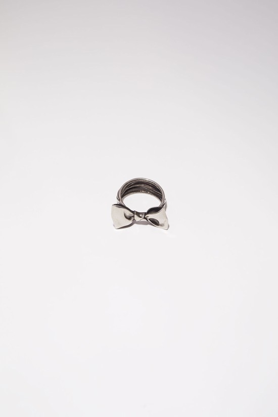 Silver Acne Studios Bow Ring Jewellery | CIAO-48716