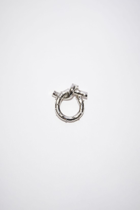 Silver Acne Studios Knot Ring Jewellery | MAFN-84793