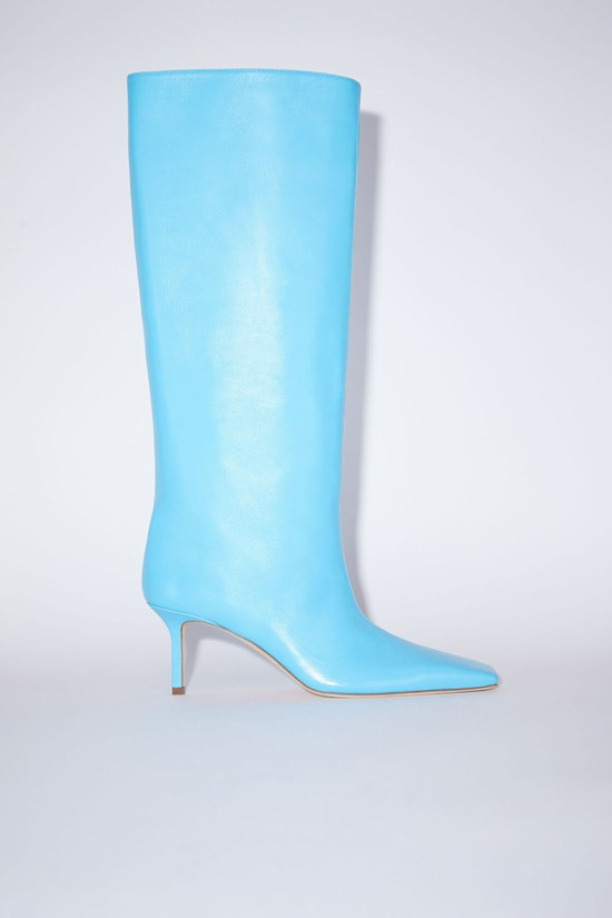 Turquoise Acne Studios Leather Women's Heeled Boots | SDMW-82105