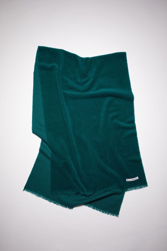 Turquoise / Green Acne Studios Light Wool - Oversized Scarf | YFZO-68951