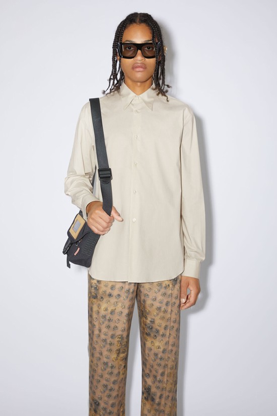 White Acne Studios Button-up Men's Shirts | ERZS-59038