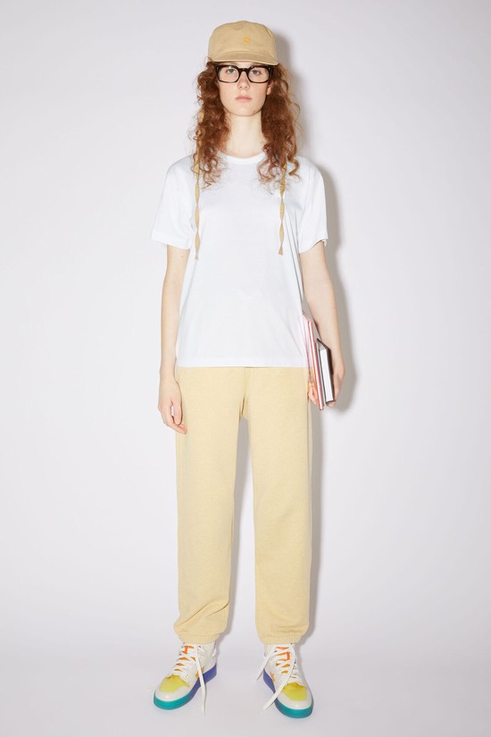 White Acne Studios Crew Neck Women's T Shirts | GRVX-82716