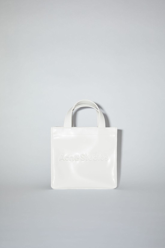 White Acne Studios Logo Mini Shoulder Tote Bag | WMRZ-76803