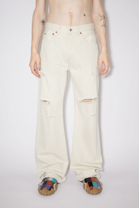 White Acne Studios Loose Fit - 2021 Men's Jeans | GDUB-25349