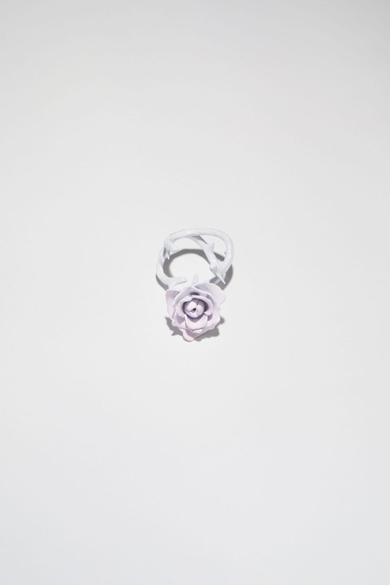 White Acne Studios Rose Ring Jewellery | EYHK-76285