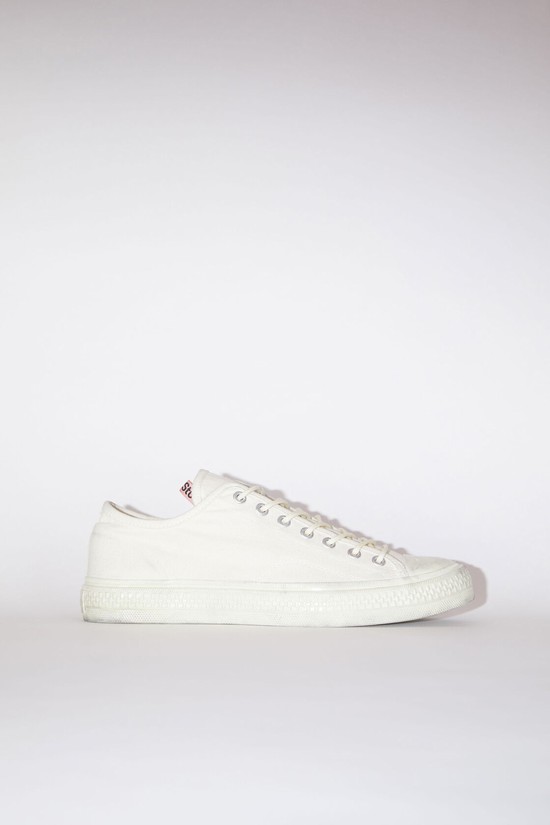 White / White Acne Studios Low Top Men's Sneakers | ETBQ-28613