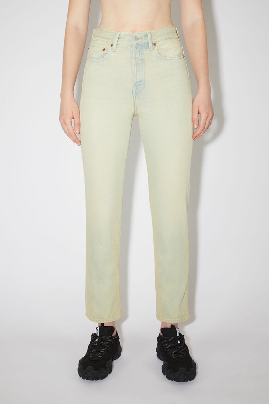 Yellow / Blue Acne Studios Regular Fit - Mece Women's Jeans | ZOHG-02536