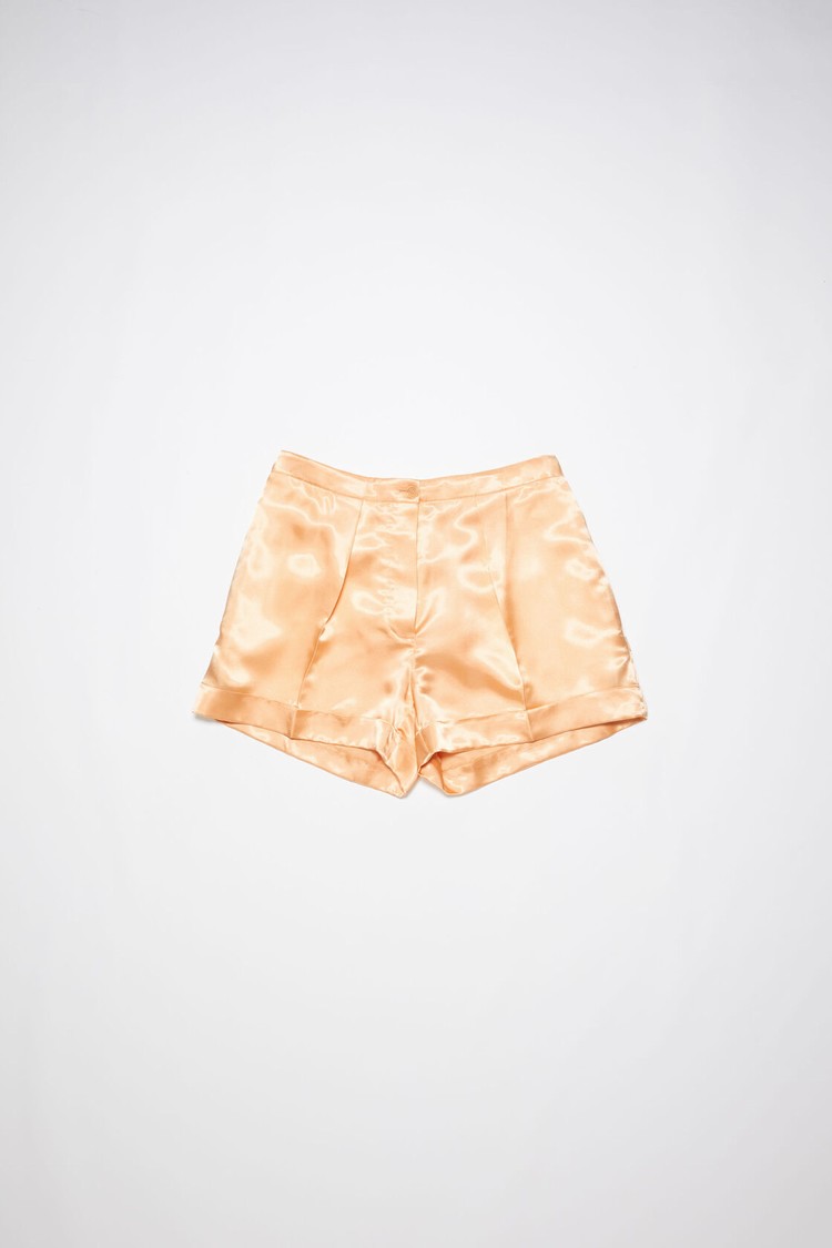 Apricot / Orange Acne Studios Satin Women's Shorts | RDSU-64590