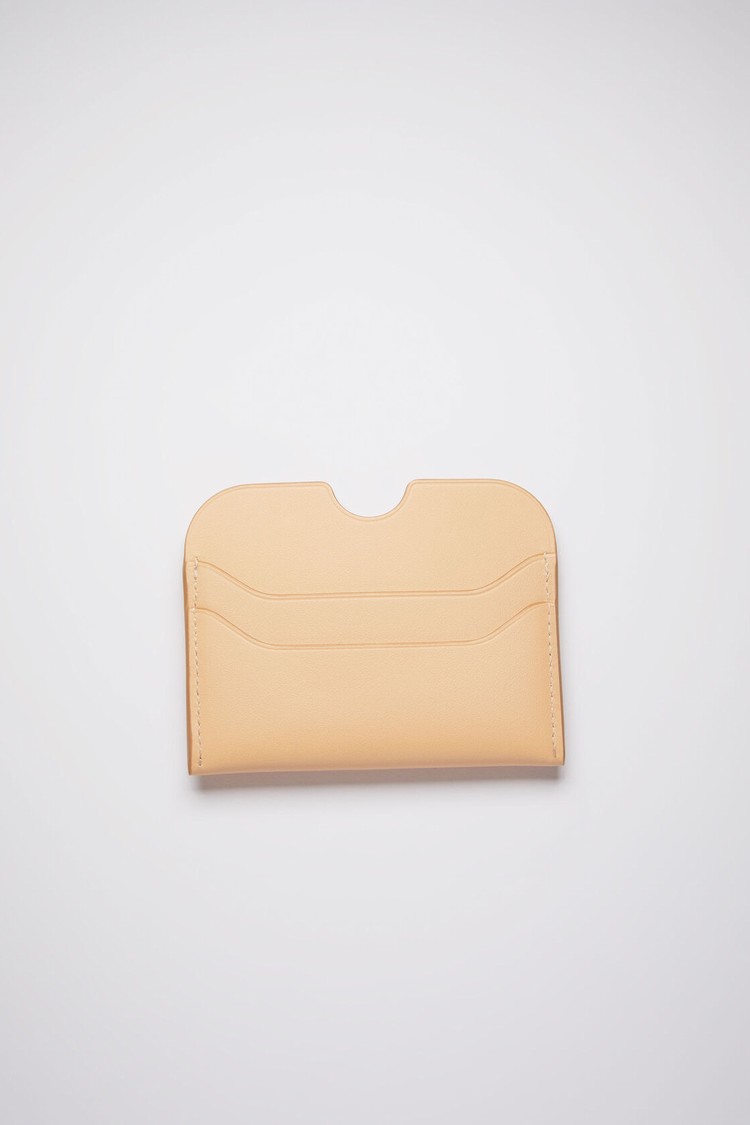 Beige Acne Studios Card Holder Card Case | WHTN-57492