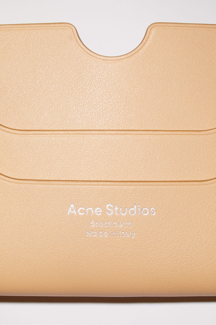 Beige Acne Studios Card Holder Card Case | WHTN-57492