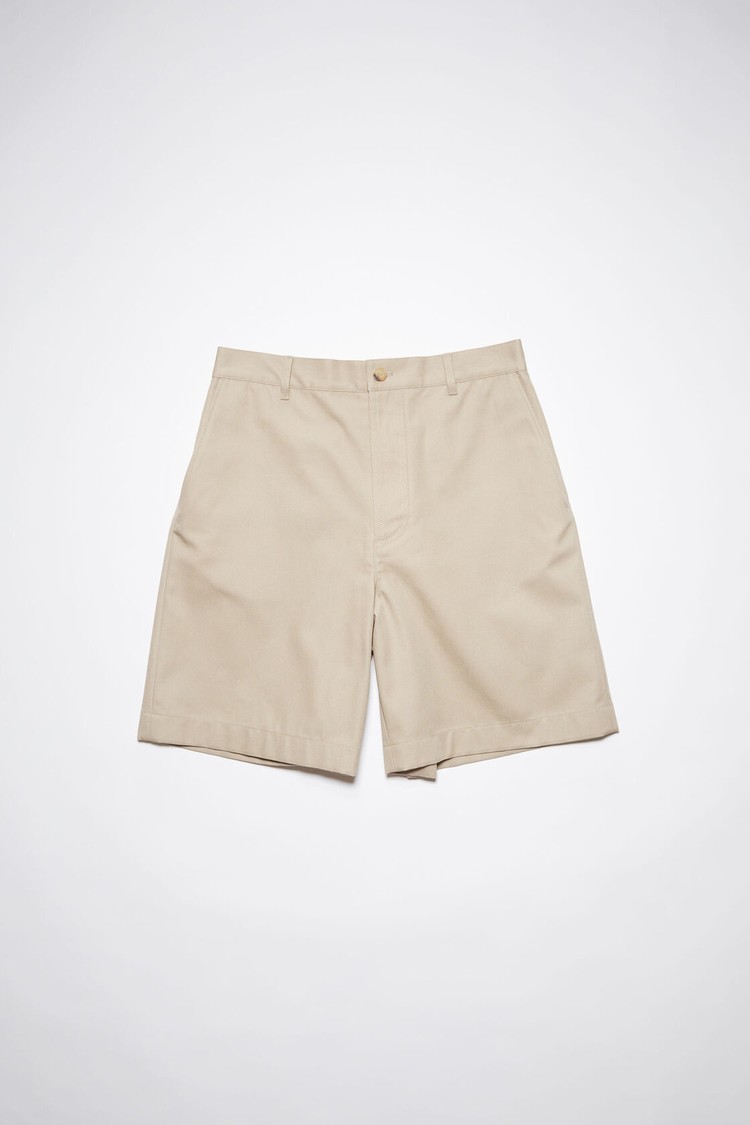 Beige Acne Studios Casual Men's Shorts | OTCK-79316