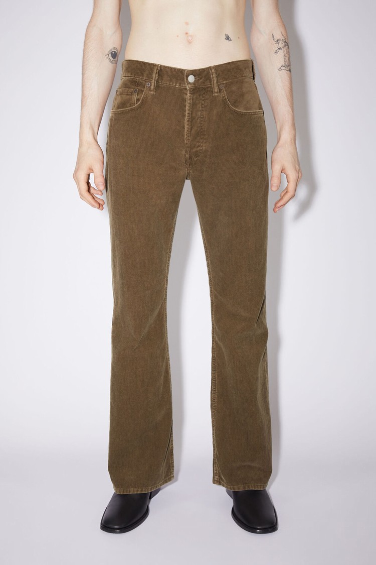 Beige Acne Studios Corduroy Regular Fit - 1992 Men\'s Jeans | EVQM-06182