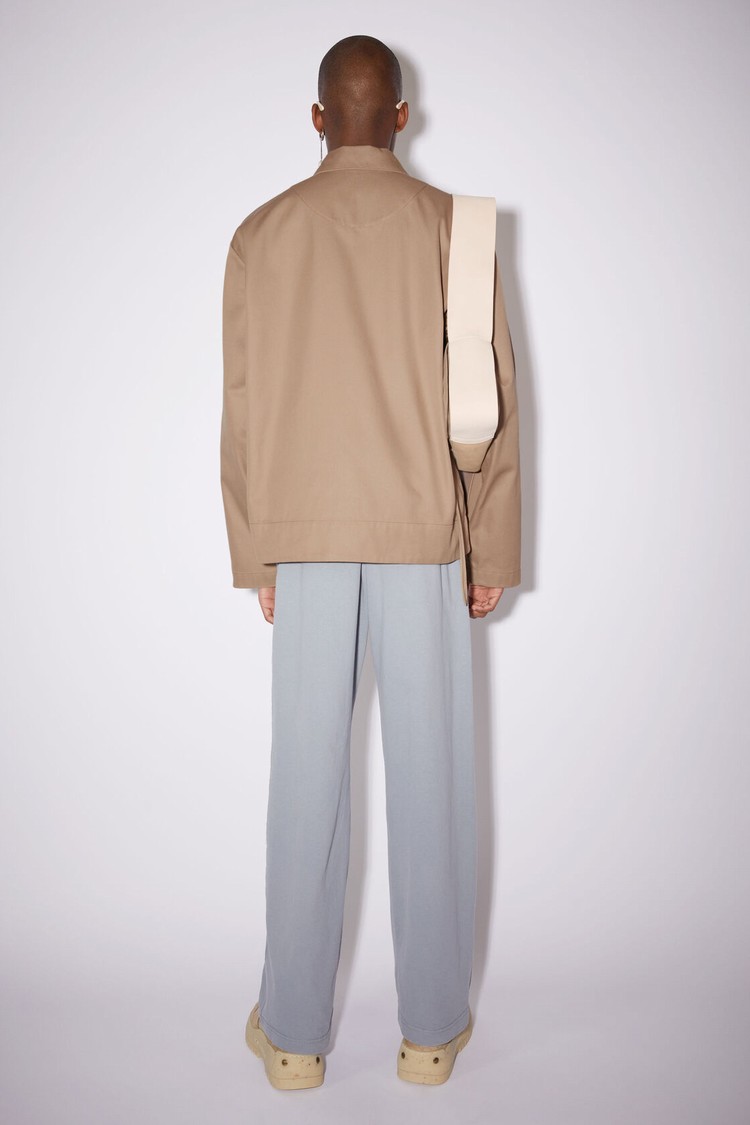 Beige Acne Studios Cotton Twill Men's Jackets | VATY-47903