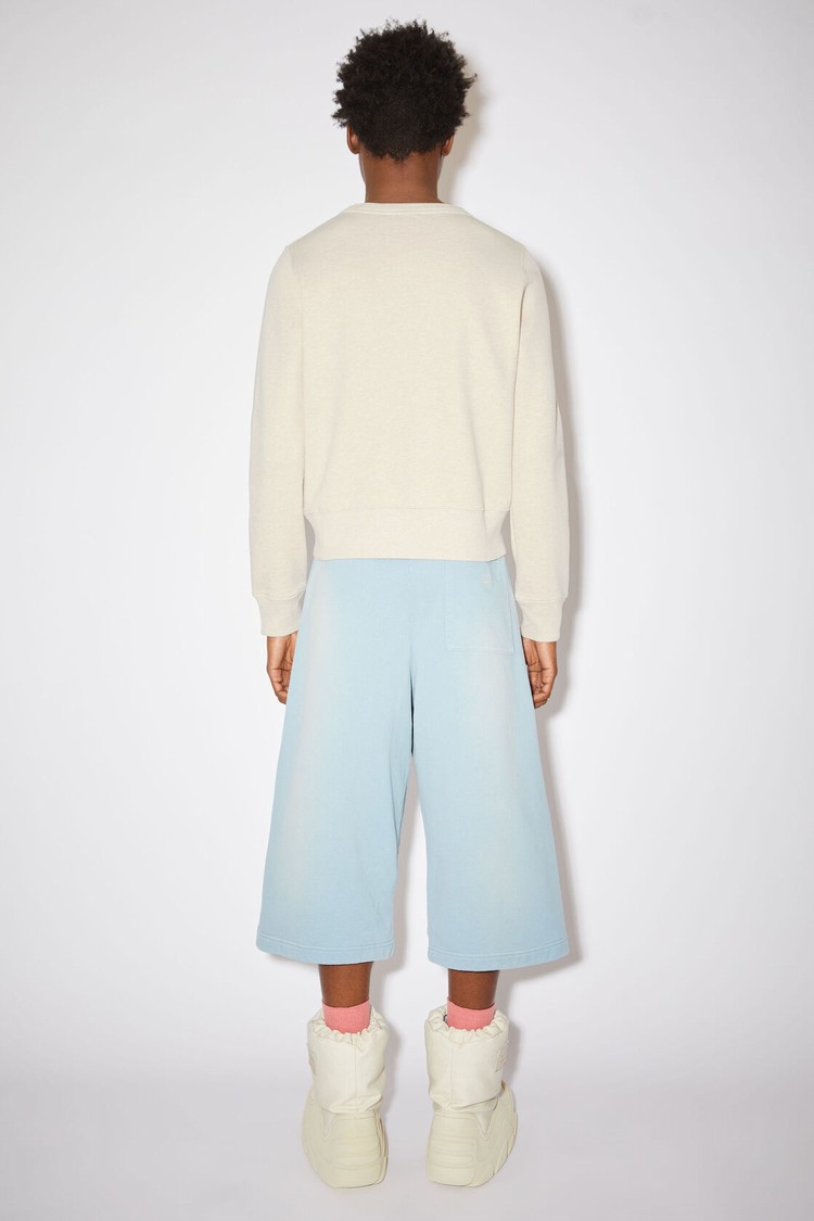 Beige Acne Studios Crew Neck Men's Sweatshirts | NGOD-03859