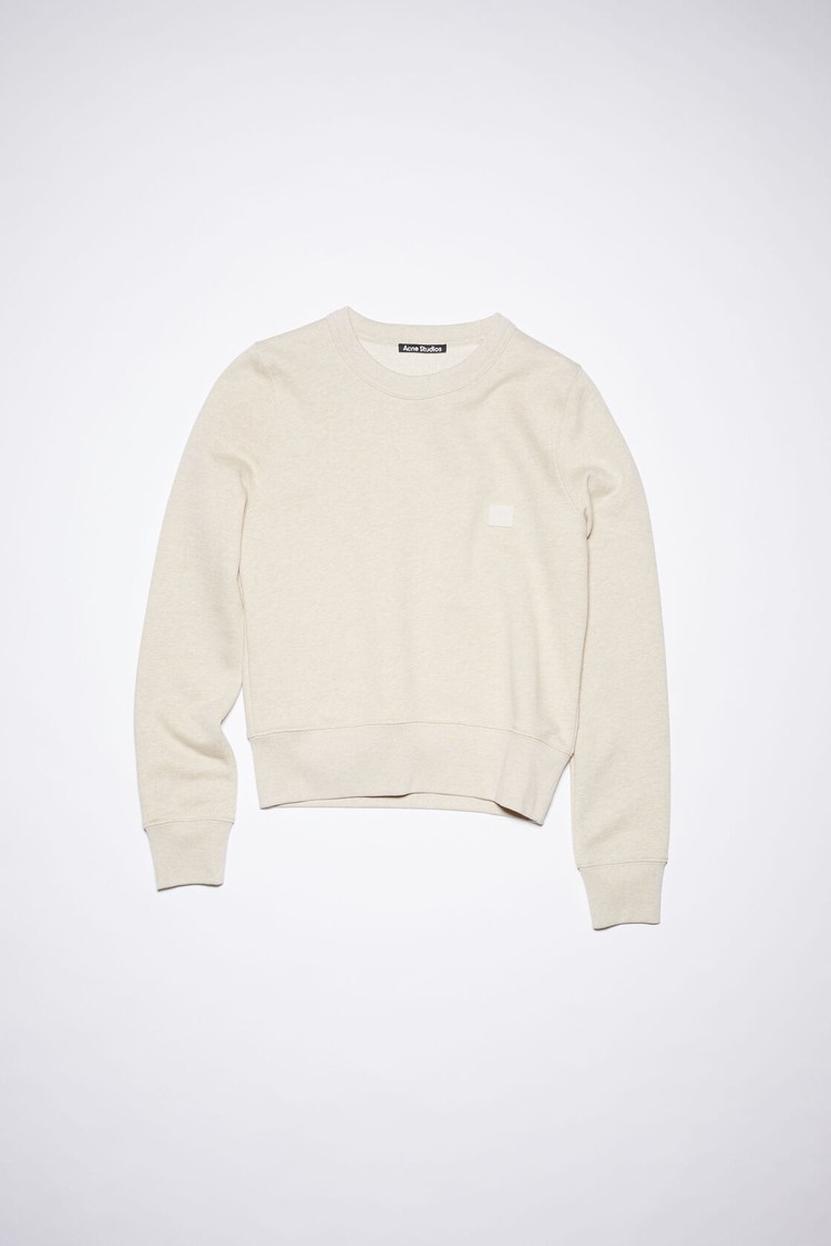 Beige Acne Studios Crew Neck Men's Sweatshirts | NGOD-03859