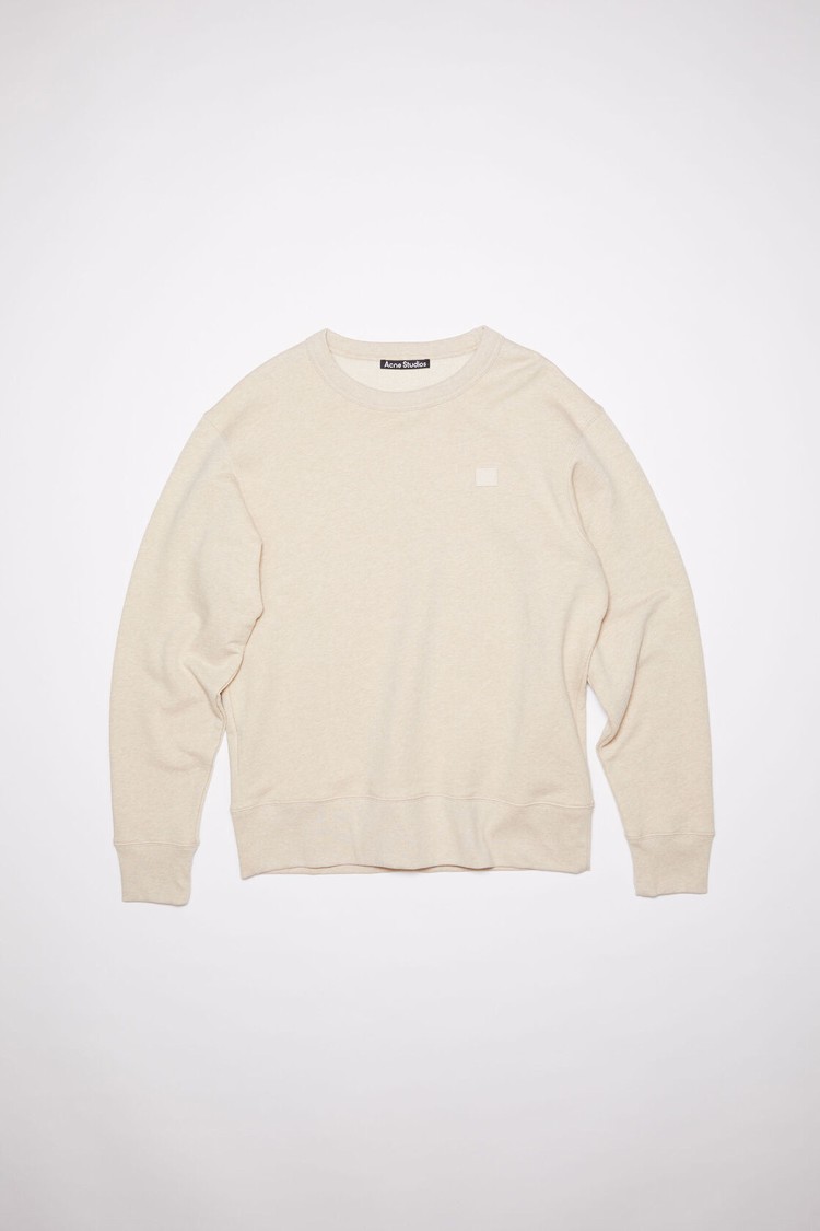 Beige Acne Studios Crew Neck Men's Sweatshirts | OVBH-58716