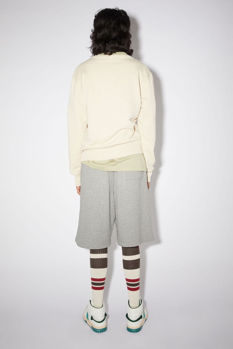 Beige Acne Studios Crew Neck Women's Sweatshirts | XAFU-01538