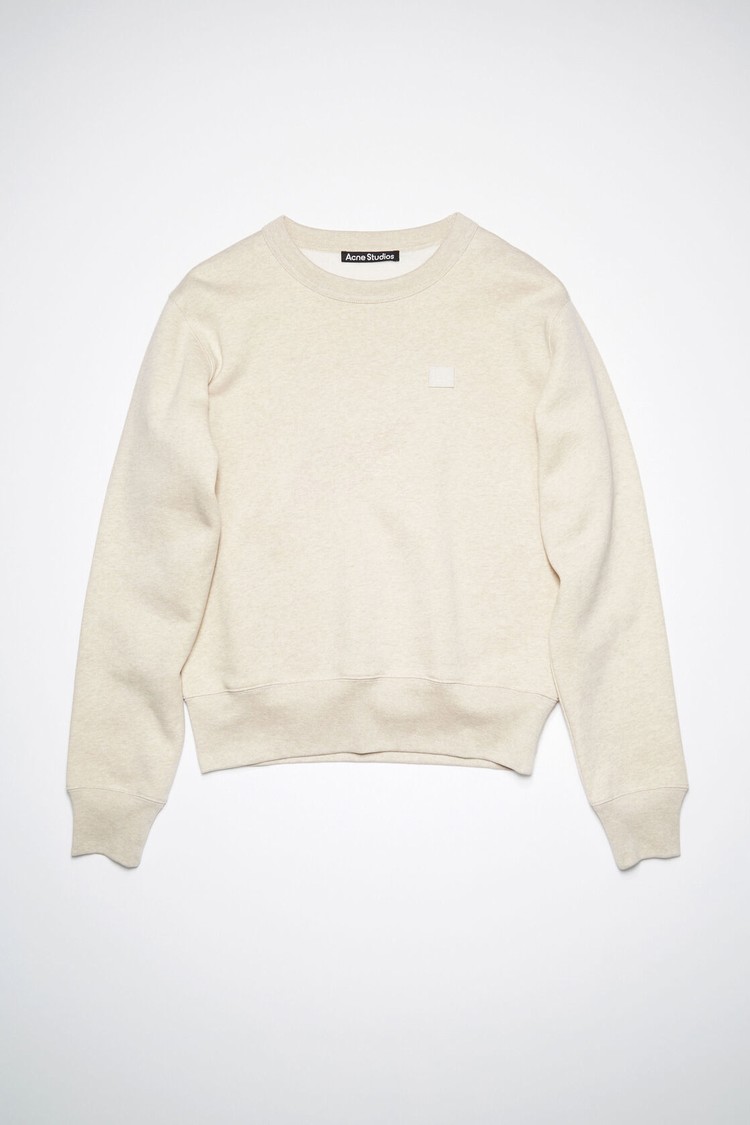 Beige Acne Studios Crew Neck Women's Sweatshirts | XAFU-01538