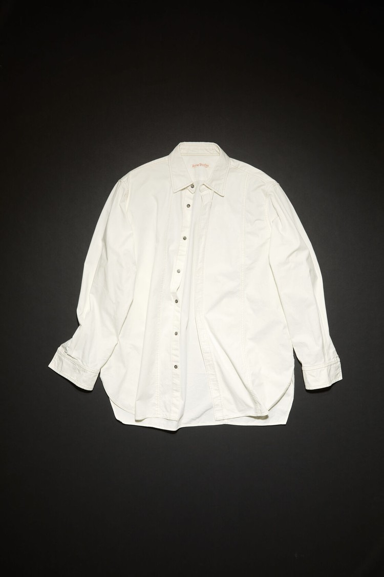 Beige Acne Studios Denim Button-up Women's Shirts | ASMV-48679