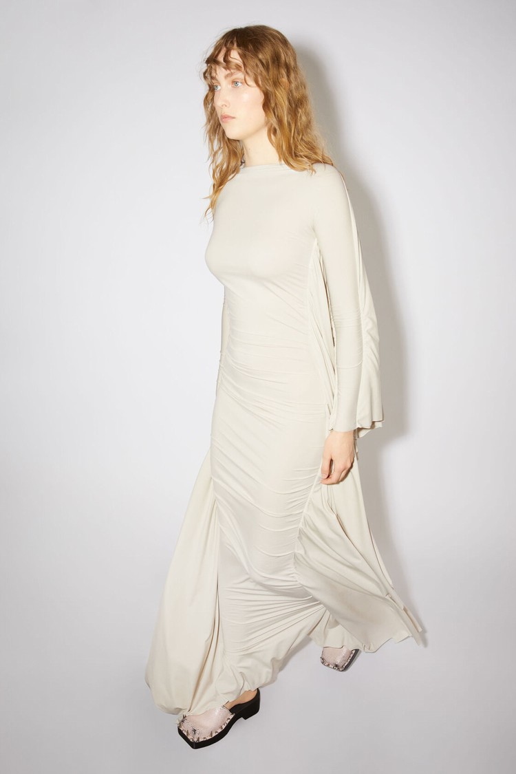 Beige Acne Studios Draped Women's Dress | RPDA-43701